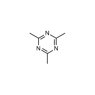 2,4,6-Trimethyl-1,3,5-triazine 化学構造