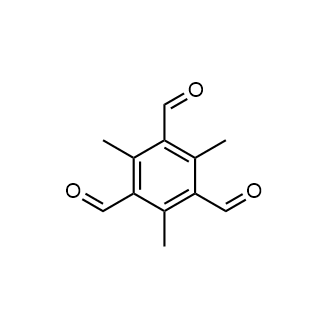 2,4,6-Trimethylbenzene-1,3,5-tricarbaldehyde Chemische Struktur