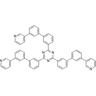 2,4,6-Tris(3'-(pyridin-3-yl)-[1,1'-biphenyl]-3-yl)-1,3,5-triazine Chemical Structure