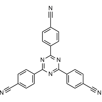 2,4,6-Tris(4-cyanophenyl)-1,3,5-triazine Chemical Structure