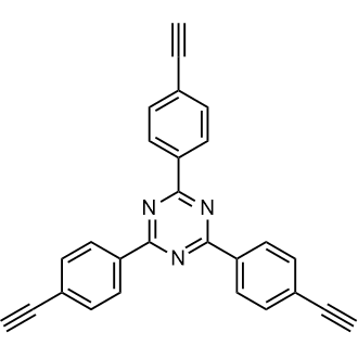 2,4,6-Tris(4-ethynylphenyl)-1,3,5-triazine Chemical Structure