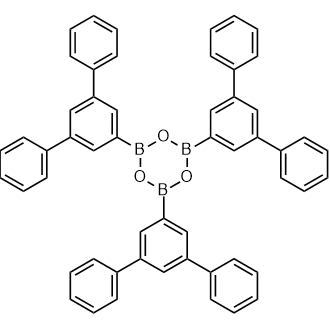 2,4,6-Tris(m-terphenyl-5'-yl)boroxin 化学構造