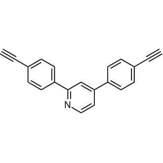 2,4-Bis(4-ethynylphenyl)pyridine Chemical Structure