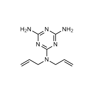 2,4-Diamino-6-diallylamino-1,3,5-triazine Chemische Struktur