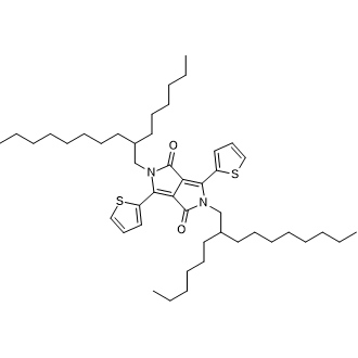 2,5-Bis(2-hexyldecyl)-3,6-di(thiophen-2-yl)pyrrolo[3,4-c]pyrrole-1,4(2H,5H)-dione Chemical Structure