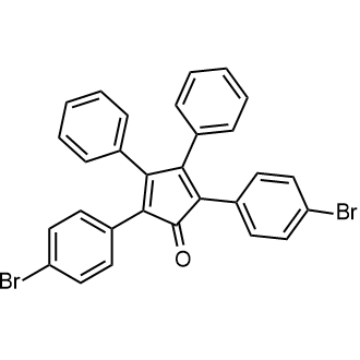 2,5-Bis(4-bromophenyl)-3,4-diphenylcyclopenta-2,4-dienone Chemical Structure