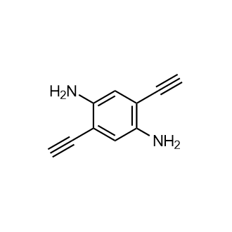 2,5-Diethynylbenzene-1,4-diamine Chemical Structure