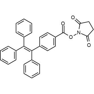 2,5-Dioxopyrrolidin-1-yl 4-(1,2,2-triphenylvinyl)benzoate 化学構造