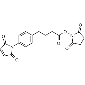 2,5-Dioxopyrrolidin-1-yl 4-(4-(2,5-dioxo-2,5-dihydro-1H-pyrrol-1-yl)phenyl)butanoate Chemical Structure