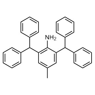 2,6-Bis(diphenylmethyl)-4-methylbenzenamine Chemical Structure