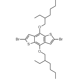 2,6-Dibromo-4,8-bis((2-ethylhexyl)oxy)benzo[1,2-b:4,5-b']dithiophene التركيب الكيميائي