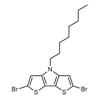 2,6-Dibromo-4-n-octyldithieno-3,2-b:2',3'-d]pyrrole Chemical Structure