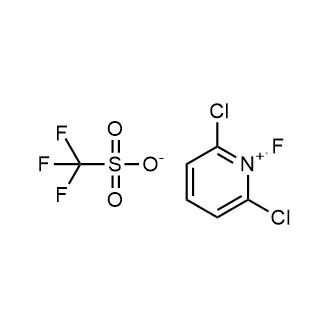 2,6-Dichloro-1-fluoropyridin-1-ium trifluoromethanesulfonate 化学構造