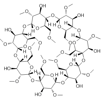 2,6-Di-O-methyl-β-cyclodextrin Chemische Struktur