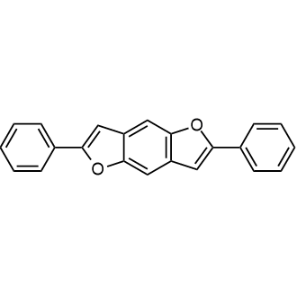 2,6-Diphenylbenzo[1,2-b:4,5-b']difuran Chemische Struktur