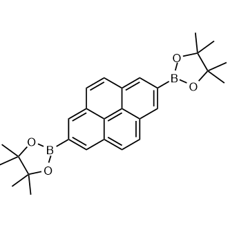 2,7-Bis(4,4,5,5-tetramethyl-1,3,2-dioxaborolan-2-yl)pyrene Chemical Structure