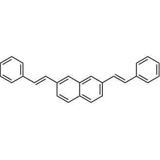 2,7-Di((E)-styryl)naphthalene 化学構造