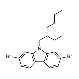 2,7-Dibromo-9-(2-ethylhexyl)carbazole Chemical Structure