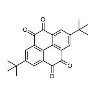 2,7-Di-tert-butylpyrene-4,5,9,10-tetraone 化学構造