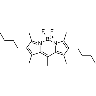 2,8-Dibutyl-5,5-difluoro-1,3,7,9,10-pentamethyl-5H-dipyrrolo[1,2-c:2',1'-f][1,3,2]diazaborinin-4-ium-5-uide Chemische Struktur