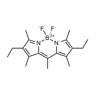 2,8-Diethyl-5,5-difluoro-1,3,7,9,10-pentamethyl-5H-dipyrrolo[1,2-c:2',1'-f][1,3,2]diazaborinin-4-ium-5-uide Chemische Struktur