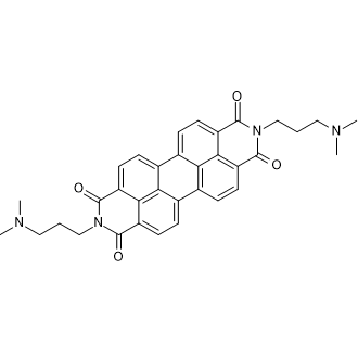 2,9-Bis(3-(dimethylamino)propyl)anthra[2,1,9-def:6,5,10-d'e'f']diisoquinoline-1,3,8,10(2H,9H)-tetraone 化学構造