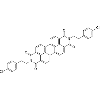 2,9-Bis(4-chlorophenethyl)anthra[2,1,9-def:6,5,10-d'e'f']diisoquinoline-1,3,8,10(2H,9H)-tetraone Chemische Struktur