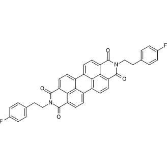 2,9-Bis(4-fluorophenethyl)anthra[2,1,9-def:6,5,10-d'e'f']diisoquinoline-1,3,8,10(2H,9H)-tetraone Chemical Structure