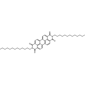 2,9-Ditridecylanthra[2,1,9-def:6,5,10-d'e'f']diisoquinoline-1,3,8,10(2H,9H)-tetraone Chemische Struktur