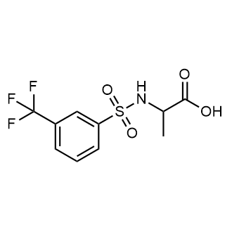 2-[3-(Trifluoromethyl)benzenesulfonamido]propanoic acid Chemische Struktur