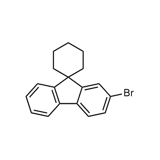 2′-Bromospiro[cyclohexane-1,9′-fluorene] 化学構造