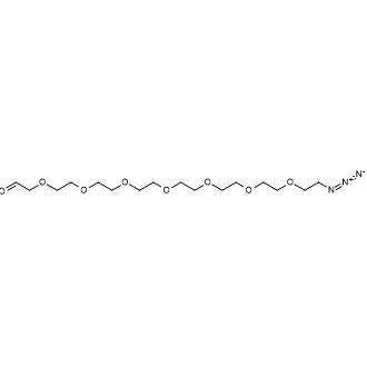 23-Azido-3,6,9,12,15,18,21-heptaoxatricosanal Chemical Structure