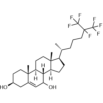 25,26,26,26,27,27,27-Heptafluoro-7-hydroxycholesterol التركيب الكيميائي