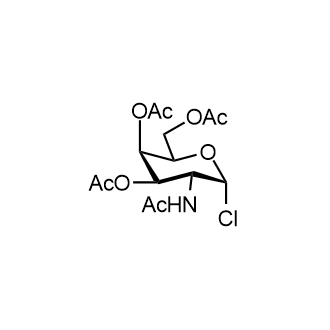 2-Acetamido-3,4,6-tri-O-acetyl-2-deoxy-a-D-galactopyranosyl chloride Chemical Structure