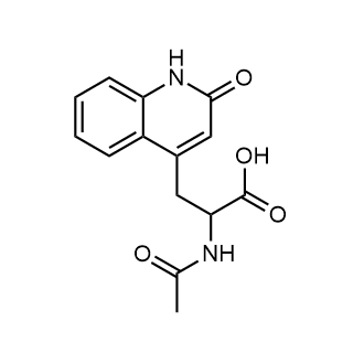 2-Acetylamino-3-(2-quinolon-4-yl)propionic acid Chemical Structure