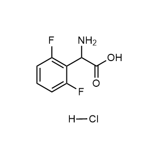 2-Amino-2-(2,6-difluorophenyl)acetic acid hydrochloride 化学構造