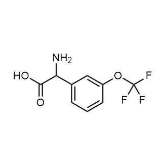 2-Amino-2-(3-(trifluoromethoxy)phenyl)acetic acid Chemische Struktur