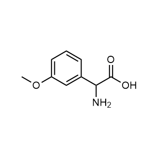 2-Amino-2-(3-methoxyphenyl)acetic acid 化学構造