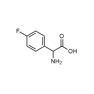 2-Amino-2-(4-fluorophenyl)acetic acid التركيب الكيميائي