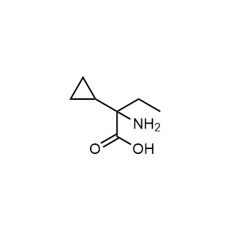 2-Amino-2-cyclopropylbutanoic acid التركيب الكيميائي