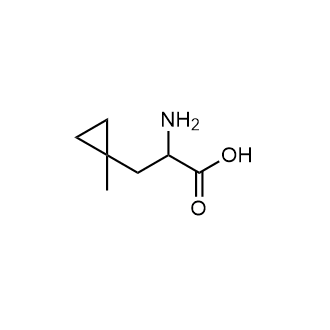 2-Amino-3-(1-methylcyclopropyl)propanoic acid 化学構造