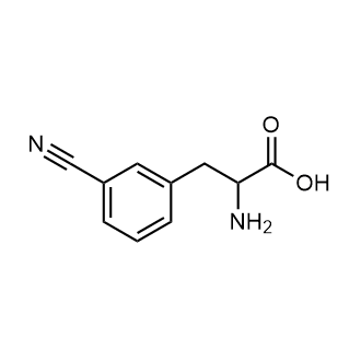 2-Amino-3-(3-cyanophenyl)propanoic acid Chemical Structure