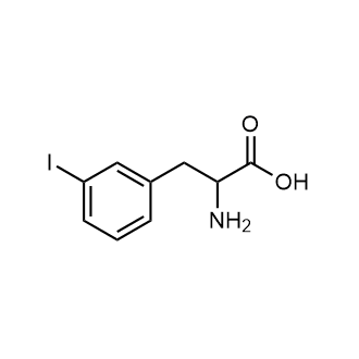 2-Amino-3-(3-iodophenyl)propanoic acid 化学構造