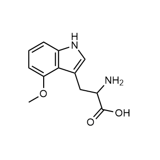 2-Amino-3-(4-methoxy-1H-indol-3-yl)propanoic acid Chemische Struktur