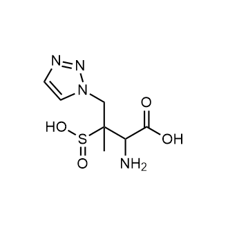 2-Amino-3-methyl-3-sulfino-4-(1H-1,2,3-triazol-1-yl)butanoic acid Chemical Structure