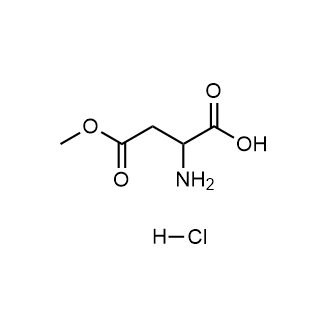 2-Amino-4-methoxy-4-oxobutanoic acid hydrochloride التركيب الكيميائي