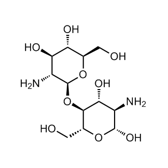 2-Amino-4-O-(2-amino-2-deoxy-β-D-glucopyranosyl)-2-deoxy-β-D-glucopyranose Chemical Structure