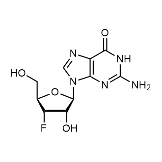 2-Amino-9-((2R,3S,4S,5R)-4-fluoro-3-hydroxy-5-(hydroxymethyl)tetrahydrofuran-2-yl)-1H-purin-6(9H)-one Chemical Structure