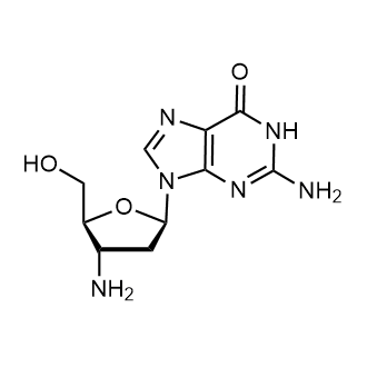 2-Amino-9-((2R,4S,5S)-4-amino-5-(hydroxymethyl)tetrahydrofuran-2-yl)-1H-purin-6(9H)-one Chemical Structure