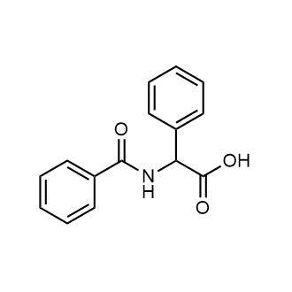 2-Benzamido-2-phenylacetic acid 化学構造